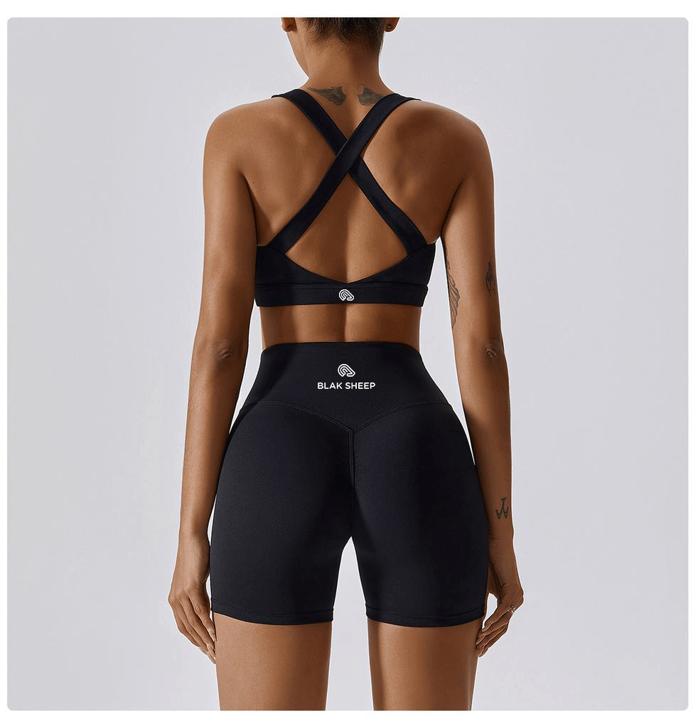 Blak Sheep  Cross Back Sports Bra