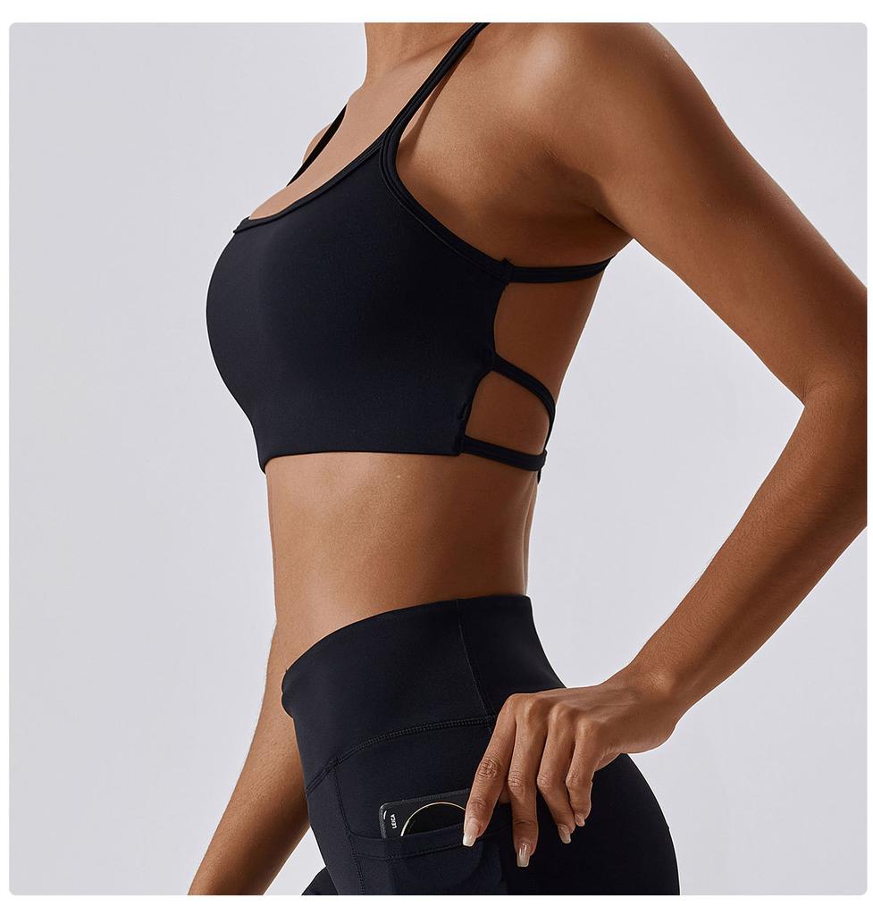 Blak Sheep Slim Strap Yoga Bra